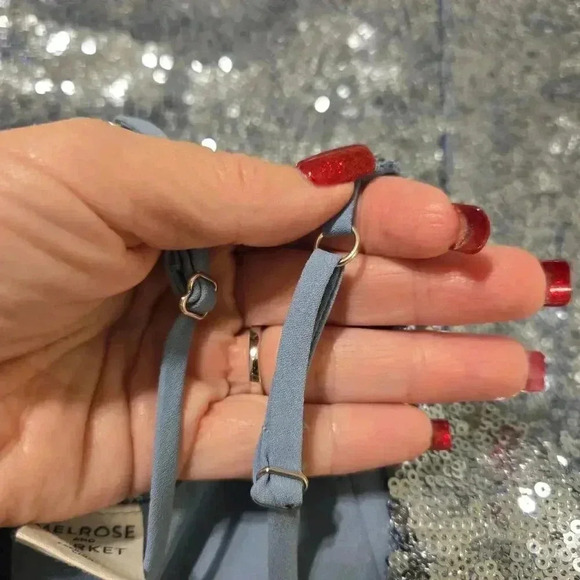 Melrose & Market Blue sequins mini dress Size small - Picture 6 of 12